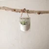 Sandy Pocket Wall Pot White Metal & Rope - Foreside Home & Garden -Garden Promotional Store GUEST 219c950f a024 40b2 86d3 57162fc138e5