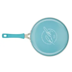 Rachael Ray Cook + Create Aluminum Nonstick Saute Pan With Lid 3qt Agave Blue -Garden Promotional Store GUEST 23044921 352b 4c7d 96bd 1d8459bc64d4