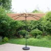 10 ' X 6.6' Rectangular Outdoor Patio Market Umbrella With Straight Crank - Captiva Designs -Garden Promotional Store GUEST 23a9a8b8 6df5 4bb3 ba0f 522150c716d0