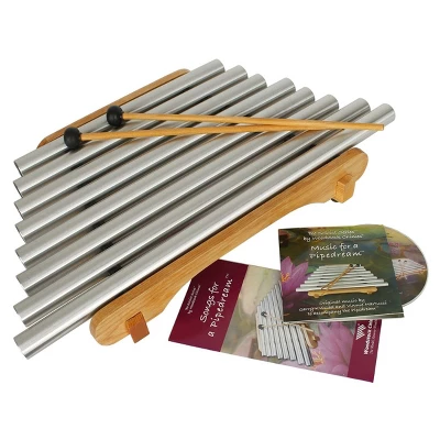 Woodstock Wind Chimes Signature Collection, Pipedream, 11'' Silver Wind Chime PDN 4 Woodstock Wind Chimes Signature Collection, Pipedream, 11'' Silver Wind Chime PDN - Image 2