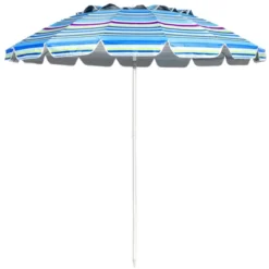 Tangkula 8 FT Patio Beach Umbrella Sun Shelter W/Sand Anchor & Tilt Air Vent For Garden Beach Backyard -Garden Promotional Store GUEST 24d45352 170b 4992 a157 da404a172c3b