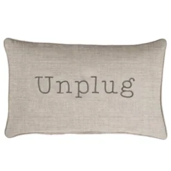 Indoor/Outdoor Unplug Embroidered Lumbar Throw Pillow - Sorra Home 16 Indoor/Outdoor Unplug Embroidered Lumbar Throw Pillow - Sorra Home -Garden Promotional Store GUEST 258c57e8 27ba 4eb3 b2bb 4a99b597a276