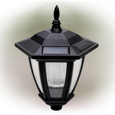 Solar Outdoor Lantern Black - Alpine Corporation 5 Solar Outdoor Lantern Black - Alpine Corporation - Image 4