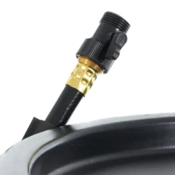 FCMP Outdoor RC45 45 Gallon Heavy Duty Outdoor Home Rain Water Catcher Barrel Container With Hose & Debris Screen, Black -Garden Promotional Store GUEST 28f91947 1155 4572 a390 0907abf4ef7a