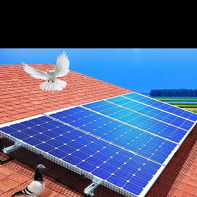 Flybold PVC Coated Wire Mesh Critter And Solar Panel Bird Guard With Galvanized Steel Roll Kit , 6in X 100ft And 80 Fastener Wire Mesh Clips 4 Flybold PVC Coated Wire Mesh Critter And Solar Panel Bird Guard With Galvanized Steel Roll Kit , 6in X 100ft And 80 Fastener Wire Mesh Clips - Image 2