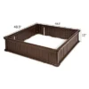 Costway 48.5'' Raised Garden Bed Square Plant Box Planter Flower Vegetable Brown -Garden Promotional Store GUEST 2e46ad6b 635c 431e a5eb c7db9eac655a