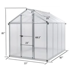 AOODOR Walk-in Greenhouse Polycarbonate Panel Hobby GreenhousesGarden -Garden Promotional Store GUEST 2e833417 ba26 439f 9735 64e8d651ad0c