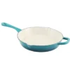 Crock-Pot Crock Pot Artisan Enameled 12in Round Cast Iron Skillet In Teal Ombre -Garden Promotional Store GUEST 2f4eb933 67b7 4544 ac76 1765c16e75e1