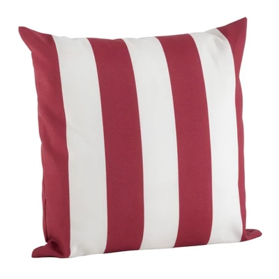 17"x17" Striped Poly Filled Indoor/Outdoor Accent Square Throw Pillow - Saro Lifestyle 6 17"x17" Striped Poly Filled Indoor/Outdoor Accent Square Throw Pillow - Saro Lifestyle - Image 4