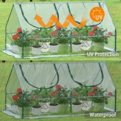 Aoodor 6' X 3 ' X 3' Portable Mini Greenhouse PE Cover 2 Zipper Door -Garden Promotional Store GUEST 31a6886f 44ed 4e32 b584 6588d5dc50f3