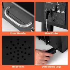 Costway Electric Wood Pellet Grill And Smoker Tabletop W/ Temperature Probe -Garden Promotional Store GUEST 330a5722 54d2 4eec 9d0a ea7eefcaace1