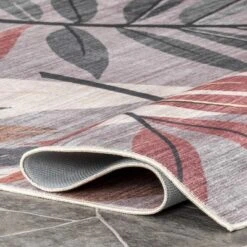 NulOOM Mayra Tropical Leaves Machine Washable Indoor/Outdoor Patio Area Rug -Garden Promotional Store GUEST 3399ed96 5dbc 4b02 bfa5 22f9f8184eaa