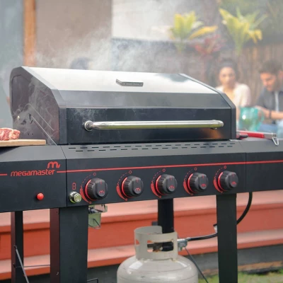 Megamaster 5-Burner Gas Grill With Stainless Steel Tong 720-0982TG 5 Megamaster 5-Burner Gas Grill With Stainless Steel Tong 720-0982TG - Image 3