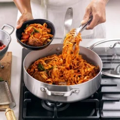 Greenpan Venice Pro Tri-Ply Stainless Steel Ceramic Non Stick 5qt Sauté Pan With Helper Handle & Lid Vibrant Silver -Garden Promotional Store GUEST 34f440bd d93e 48bc aeae eda8c4206df0