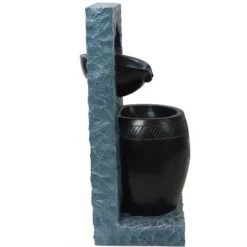 Sunnydaze Decor Sunnydaze Peaceful Rain Electric Outdoor Water Fountain - 31.75" H - Gray And Black -Garden Promotional Store GUEST 350c5493 67ba 43fb b2b6 88e441275d51