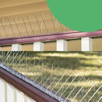 BIRD BLINDER 4" Steel Bird Spikes For Pigeons And Other Small Birds, Silver Set Of 15 5 BIRD BLINDER 4" Steel Bird Spikes For Pigeons And Other Small Birds, Silver Set Of 15 - Image 3