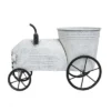 Tractor White Metal Planter - Foreside Home & Garden 1 Tractor White Metal Planter - Foreside Home & Garden -Garden Promotional Store GUEST 35592fba 0ebf 4fdf bf37 e9f5012a2599