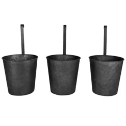 Set Of 3 Hanging Planters Black Metal - Foreside Home & Garden 9 Set Of 3 Hanging Planters Black Metal - Foreside Home & Garden -Garden Promotional Store GUEST 381f6d24 9843 4444 a594 82daffeff3ca