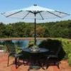Sunnydaze Decor Sunnydaze Outdoor Aluminum Patio Umbrella With Solar LED Lights, Tilt, And Crank - 9' 2 Sunnydaze Decor Sunnydaze Outdoor Aluminum Patio Umbrella With Solar LED Lights, Tilt, And Crank - 9' -Garden Promotional Store GUEST 382143af 34f1 4e49 86dd 563c37941fd4