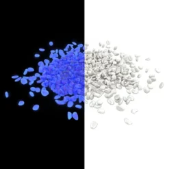 Solar Garden Stones - 500-Pack Glow In The Dark Pathway Pebble Lights - Decorative Glowing Rocks For Flowerbeds And Walkways By Pure Garden (Blue) -Garden Promotional Store GUEST 38811c92 8eae 4ccc 98d6 86af51501160