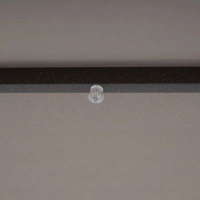 10' X 6.5' Solar LED Patio Umbrella With Tilt And Crank Lift Gray - Wellfor 7 10' X 6.5' Solar LED Patio Umbrella With Tilt And Crank Lift Gray - Wellfor - Image 5