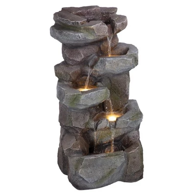 Design Toscano Rocky Peak Cascading Waterfall Garden Fountain 8 Design Toscano Rocky Peak Cascading Waterfall Garden Fountain - Image 6