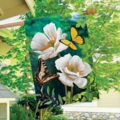 Butterflies And Poppies Spring House Flag Floral 28" X 40" Briarwood Lane -Garden Promotional Store GUEST 3af4d09c 2ca0 40b5 bf71 f474b276838f