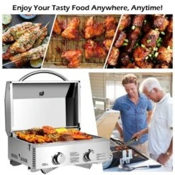 Costway 2 Burner Portable BBQ Table Top Propane Gas Grill Stainless Steel 14 Costway 2 Burner Portable BBQ Table Top Propane Gas Grill Stainless Steel -Garden Promotional Store GUEST 3b330895 16ab 46d4 ab98 23c59a0cc037