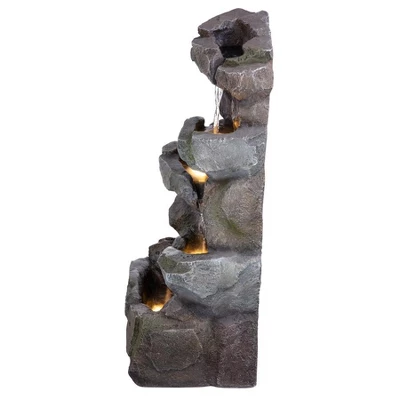 Design Toscano Rocky Peak Cascading Waterfall Garden Fountain 5 Design Toscano Rocky Peak Cascading Waterfall Garden Fountain - Image 3