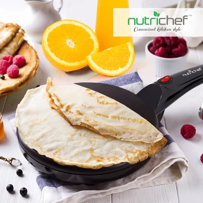 NutriChef Electric Griddle Crepe Maker - Nonstick Pan Cooktop With Automatic Temperature Control & Plug-in Operation For Kitchen & Countertop. 8 NutriChef Electric Griddle Crepe Maker - Nonstick Pan Cooktop With Automatic Temperature Control & Plug-in Operation For Kitchen & Countertop. - Image 6