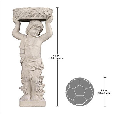 Design Toscano Young Bacchus With Basket Planter Garden Statue: Bacchus Left 12 Design Toscano Young Bacchus With Basket Planter Garden Statue: Bacchus Left - Image 10