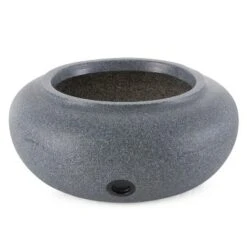HC Companies Versatile 21 Inch Round Natural Decorative Plastic Outdoor Garden Hose Storage Pot With Side Hole For Faucet Connection -Garden Promotional Store GUEST 3dccf482 2d47 488e 887d 1a4e0527ea9e