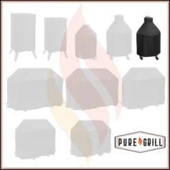 Pure Grill 22-Inch Ceramic Grill Cover For All Large Kamado Charcoal BBQ Grill Brands, Universal Fit Cover - 31" Dia X 40" H -Garden Promotional Store GUEST 3f25a25e 9306 4240 b582 31c5ad62272e