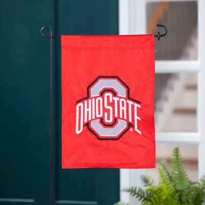 Evergreen NCAA Ohio State University Garden Applique Flag 12.5 X 18 Inches Indoor Outdoor Decor 3 Evergreen NCAA Ohio State University Garden Applique Flag 12.5 X 18 Inches Indoor Outdoor Decor