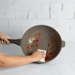 Goodful 12.5" Cast Aluminum, Ceramic Wok Stir-Fry Pan With Side Handle And Long Handle (No Lid) Charcoal -Garden Promotional Store GUEST 414503a2 a098 4c50 b69c 687523b4eed3