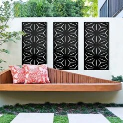 NewTown Decorative Outdoor Privacy Screen Panels, Metal Laser Cut Privacy Screen Decorative Patio Metal Fence For Outdoor Indoor Decor-The Pop Home -Garden Promotional Store GUEST 41a1a0d3 6a8b 48ec b48f fa045968ab8a