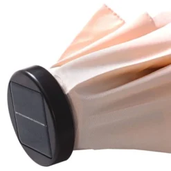 10' X 10' Patio LED Solar Umbrella With Tilt And Crank - Wellfor -Garden Promotional Store GUEST 41bdae84 5349 468c bd05 e9be1fa925a4