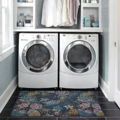 Melling Washable Outdoor Rug Navy/Gold - Linon -Garden Promotional Store GUEST 41c973ae bfbc 4f68 aa56 5fa0704fc561