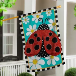 Evergreen Ladybug With Daisies Applique House Flag 28 X 44 Inches Outdoor Decor For Homes And Gardens 10 Evergreen Ladybug With Daisies Applique House Flag 28 X 44 Inches Outdoor Decor For Homes And Gardens -Garden Promotional Store GUEST 42789c26 b2c5 4c06 b5ad 77ff86682edc