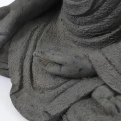 LuxenHome 19.75" Gray MgO Meditating Buddha Garden Statue -Garden Promotional Store GUEST 4289a628 c4e5 4e9a ab23 9664c7f9d3e7