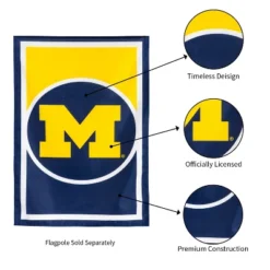 Evergreen Flag, DS New Burlap, Reg, University Of Michigan -Garden Promotional Store GUEST 44a7d3ad 6f12 429b 8ebe 1ddae5f1fdc0