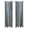 Commonwealth Seascapes Stripes Light Filtering Provide Privacy Satiny Look Grommet Outdoor Panel Pair Black -Garden Promotional Store GUEST 45e4ae92 ea00 46a1 b287 b22359aeceba