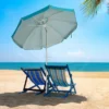 6.5' X 6.5' Portable Sunshade Beach Umbrellas With Tilt Aluminum Pole And Carrying Bag - Wellfor -Garden Promotional Store GUEST 464b9bce 2d4c 4b3e a048 497483da6dc0