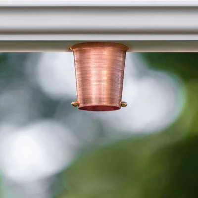 Marrgon 2 Inch Copper Gutter Adapter - Rain Chain Hanger & Diverter 4 Marrgon 2 Inch Copper Gutter Adapter - Rain Chain Hanger & Diverter - Image 2
