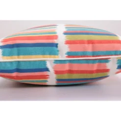 25" Outdoor/Indoor Floor Pillow Solar Stripe - Pillow Perfect