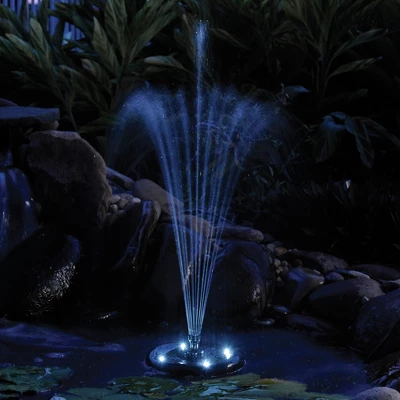 Pond Boss Floating Fountain With White LED Lights 6 Pond Boss Floating Fountain With White LED Lights - Image 4