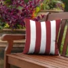 Arden Selections 16" X 16" Outdoor Decorative Throw Pillow Cabana Stripe Ruby -Garden Promotional Store GUEST 486f7055 4dfa 43e4 8f55 998431d377c3