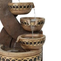LuxenHome Brown Resin Cascading Pitchers Outdoor Fountain 15 LuxenHome Brown Resin Cascading Pitchers Outdoor Fountain -Garden Promotional Store GUEST 4a94777d 68d8 4059 a709 57bfe41ffbe3