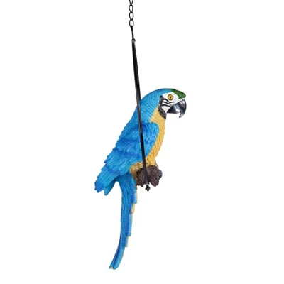 Design Toscano Polly In Paradise Parrot On Ring Perch: Medium 5 Design Toscano Polly In Paradise Parrot On Ring Perch: Medium - Image 3