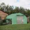 Outsunny Walk-in Tunnel Greenhouse With Zippered Mesh Doors & Roll-up Sidewalls, Upgraded Hot House, Green, 11.5' X 10' X 6.5' 2 Outsunny Walk-in Tunnel Greenhouse With Zippered Mesh Doors & Roll-up Sidewalls, Upgraded Hot House, Green, 11.5' X 10' X 6.5' -Garden Promotional Store GUEST 4cd8780c 72cf 4265 9f4f 306c4c058047